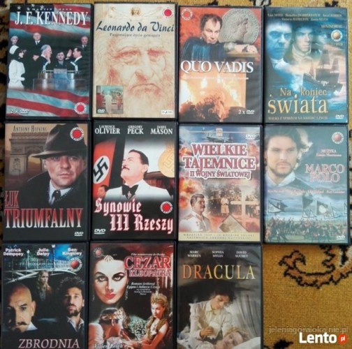 kupje polskie filmy na DVD komedie seriale sensacyjne wojenne itp.