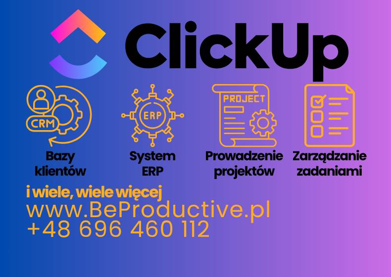 Wdrożenia ClickUp i cyfryzacja procesów w firmie